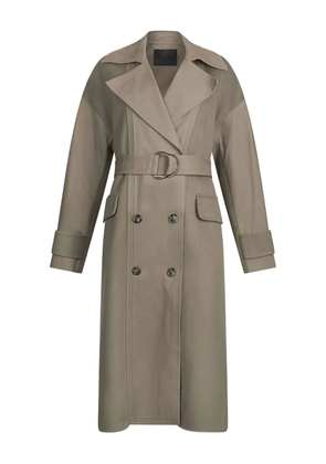 LIU JO double-breasted belted trench coat - Neutrals