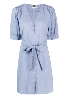 Tommy Hilfiger striped belted shirt dress - White