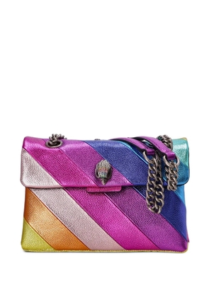 Kurt Geiger London rainbow-stripe chain shoulder bag - Pink