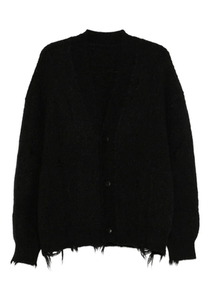CROQUIS distressed cardigan - Black