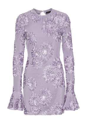ROTATE BIRGER CHRISTENSEN floral mesh dress - Purple