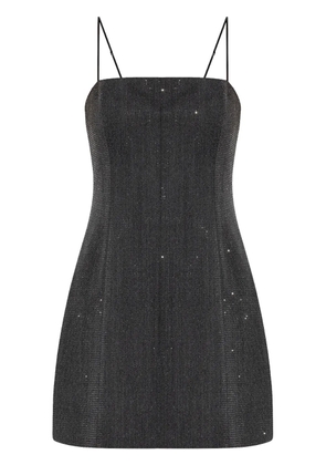 Alexander Wang crystal-embellished wool mini dress - Black