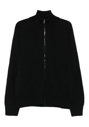 Roberto Collina zip-front merino-wool cardigan - Black
