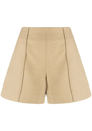 Vince Sculptural panama shorts - Neutrals