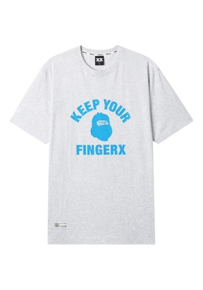FINGERCROXX graphic-print T-shirt - Grey