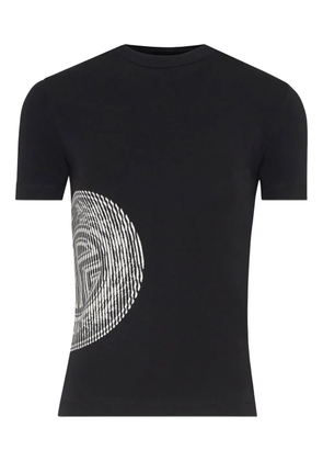 Jean Paul Gaultier linear-print short-sleeved T-shirt - Black