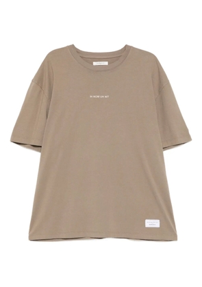 Ih Nom Uh Nit silicone logo T-shirt - Brown