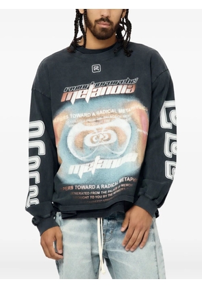RRR123 Divinity Paper Garden long-sleeve T-shirt - Black