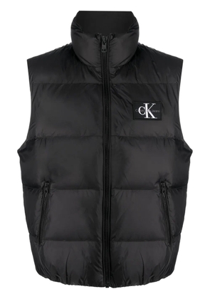 Calvin Klein logo-patch padded gilet - Black