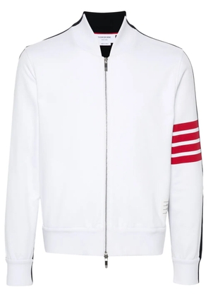 Thom Browne 4-Bar cotton bomber jacket - White