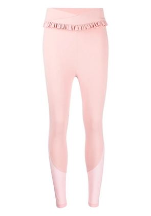 Onefifteen x BEYOND the RADAR ruffle-trim sports leggings - Pink