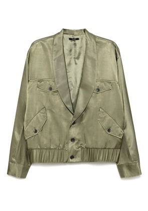 Taakk button-up bomber jacket - Green