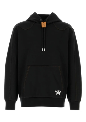 MCM contrast-stitch hooded sweatshirt - Black