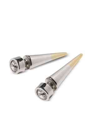 Panconesi diamanté-set spike earrings - Silver