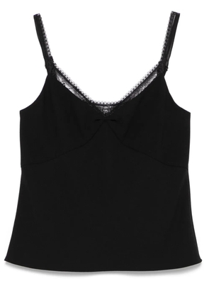 Vince lace-trim top - Black