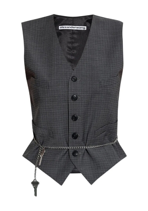 Alexander Wang chain-embellished waistcoat - Grey