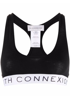 Faith Connexion logo-tape racerback vest - Black