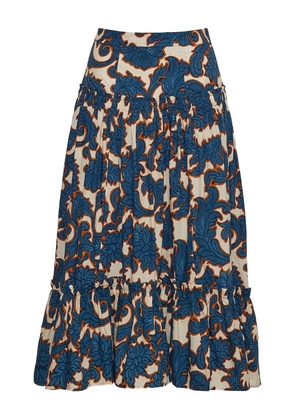 Cara Cara floral-print skirt - Blue