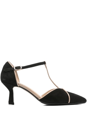 L Arianna 70mm suede pumps - Black
