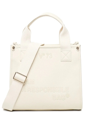 V°73 logo-engraved tote bag - Neutrals