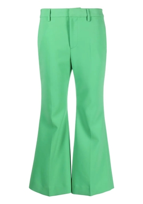 DSQUARED2 kick-flare cropped trousers - Green