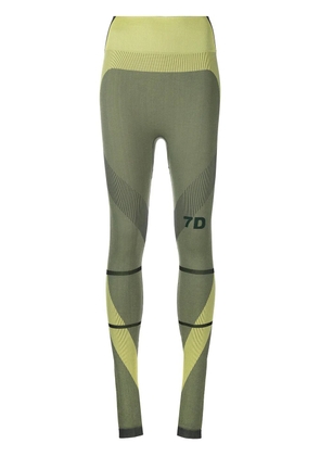 7 DAYS Active logo-print leggings - Yellow
