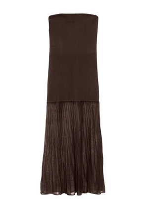 MALINA sleeveless dress - Brown