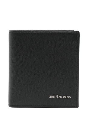 Kiton logo-lettering wallet - Black