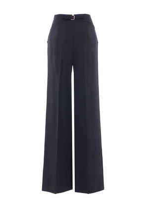Ermanno Scervino satin-panelled belted trousers - Blue