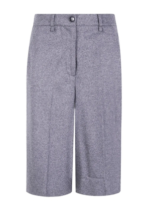 Seventy button-fastening cotton shorts - Grey