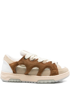 SANTHA panelled sneakers - Neutrals