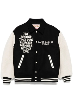 SAINT MXXXXXX varsity jacket - Black