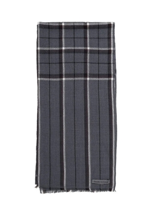Denis Colomb plaid kita scarf - Grey