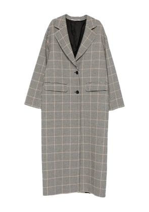 Tagliatore check-pattern single-breasted coat - Grey
