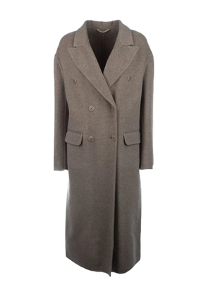 Ermanno Scervino double-breasted wool coat - Brown