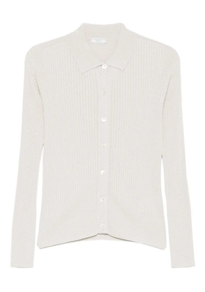 Peserico ribbed buttoned top - Neutrals