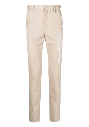 Doublet high-waisted straight-leg trousers - Brown