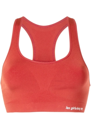 Les Girls Les Boys seamless cropped sports bra - Red