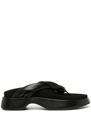 Reike Nen twist-strap platform flip flops - Black
