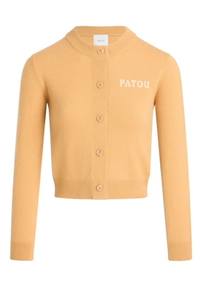 Patou intarsia cardigan - Orange