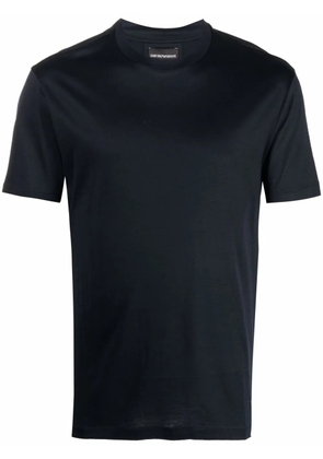 Emporio Armani logo-patch short-sleeve T-shirt - Blue
