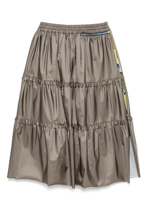 Kolor layered skirt - Neutrals
