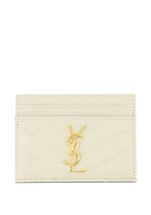 Saint Laurent Cassandre card holder - Neutrals