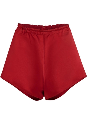 Giambattista Valli elasticated-waist shorts - Red