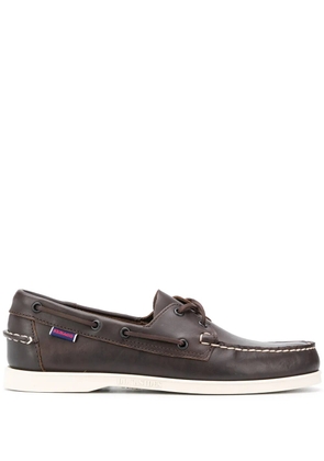 Sebago lace-detail boat shoes - Brown