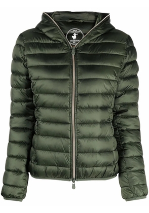Save The Duck padded zip-up hooded jacket - Green