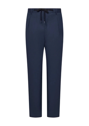 FRANZESE COLLECTION Stefano De Martino pleated drawstring trousers - Blue