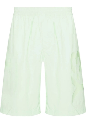 Y-3 logo-print swim shorts - Green