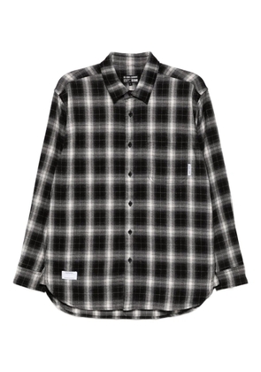 izzue checkered shirt - Black