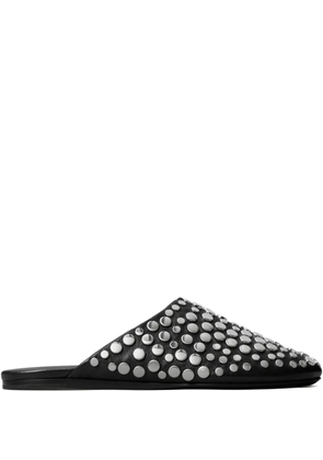 Tory Burch studded leather mules - Black